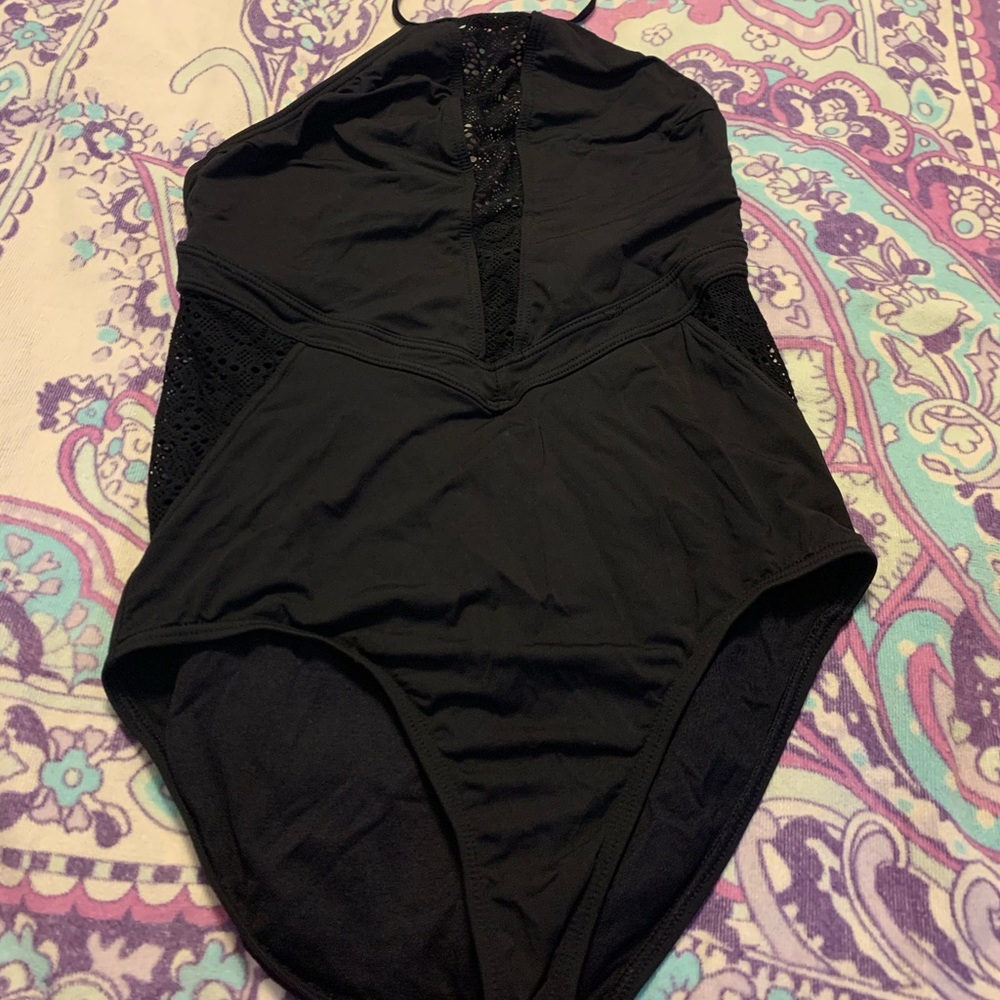 Black Halter Swimsuit
